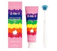 laxreheye Gel De Nettoyage De La Langue - Grattoir Et Nettoyant Pour Les Dents | Kit De Nettoyage De La Langue | Pour L'Hygiène De La Brosse À Dents Et Des Gencives Pour Adultes Et Hommes