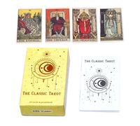 laxreheye Jeu de cartes de tarot | Jeu de cartes portable avec 78 | Deck de tarot amusant | pour Noël Journal personnel Compter le voyage Débutants Tirages Apprentissage Réunions