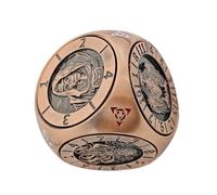 laxreheye Jeu de dés métalliques | Jeu de dés métalliques rotatifs à 6 faces | pour réunions de famille et loisirs à la maison - pour divertissement, compétition, loisirs et utilisation dans les bars