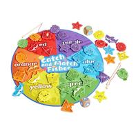 laxreheye Jeu de pêche magnétique de voyage | Lettres magnétiques pour apprendre le jeu de pêche | Numéro de classification de couleur Tableau de comptage pour habiletés motrices