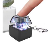 laxreheye Jouet anti-stress avec cliccateur - porte-clés anti-stress portable | porte-clés Fidget avec lumière - pour étudiants, travailleurs, collègues, amis et famille