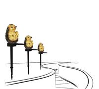 laxreheye lampes solaires pour jardin | piquets de lumière solaire en forme de hérisson | Piquets de lampe solaire de figurine d'animal imperméable pour la pelouse de cour de jardin, ornements