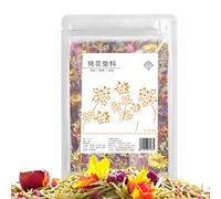 laxreheye Litière pour petits animaux | 100 g fleurs séchées, avec contrôle des odeurs naturelles | pour cage de hamsters, cochons d', hamsters, frisés, furets, cages, terraries, repos, jeu,