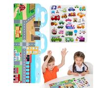 laxreheye Livre Autocollants Pour | Jouet Éducatif Activités Préscolaires,Réutilisable Pour L'apprentissage Précoce Et Le Développement Moto Coordination -Manuel