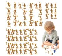 laxreheye Lot de 100 figurines de soldats pour hommes, figurines d'action différentes - Lot de 100 statues de modèle historique comme jeu de société pour filles et pour les projets éducatifs, jeu de