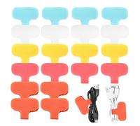 laxreheye Lot de 20 étiquettes de câbles, marque-câbles, identifiants de câbles écrits pour organiser les câbles et identifier les ordinateurs électroniques