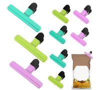 laxreheye Lot de 9 clips pour sachets alimentaires, 2 tailles de joints hermétiques pour stockage de chips