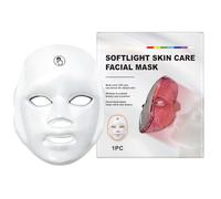 laxreheye Masque LED pour Visage,Appareil Portable à Lumière Bleue - Cache-visage de Soins sans Fil à LED à Couleurs Multiples | Pour Femme Soin Maison Voyage Yoga Rajeunissement