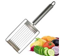 laxreheye Outil de coupe de pommes de terre - Coupe-jambon d'œuf bouilli, outil de coupe d'aliments, robot de fromage, outil de coupe de tomates avec poignée pour fromage,