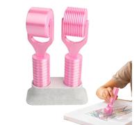 laxreheye Outils d'art avec pierres précieuses - Rouleau imprimé en 3D avec poignée facile | outil de peinture avec pierres précieuses, pour enfants adultes, toile broderie, artisanat, décoration de