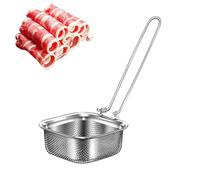 laxreheye Passoire chaude en acier inoxydable - Cuillère écumeuse en maille - Cuillère de cuisine - Ustensiles de cuisine, pelle fendue, panier à rôtir pour hotpot, éviers de cuisine épuisante