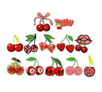 laxreheye Patchs à repasser pour chapeaux, motifs fruitiers adorables, application par la chaleur, accessoires de bricolage pour femmes et jeunes en pulls, vestes, pantalons, jupes, sacs