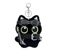 laxreheye Porte-clés chat | pendentif rembourré doux et 12 cm | accessoire pour sacs à dos sacs porte-clés en peluche - pour adolescents adultes, femmes, filles, sacs à dos
