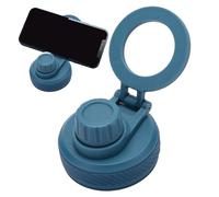 laxreheye Porte-téléphone pour bouteille d'eau | Couvercle magnétique de remplacement antidérapant pour bouteilles | Bouchon avec support pour smartphone pour fêtes de gym, exercice, tournage vidéo et