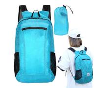 laxreheye Sac à dos pour voyage, camping | Sac à dos de camping étanche | 20 L pliable Sac de jour léger pour les activités de plein air, l'aventure, Bleu océan., Siehe Beschreibung