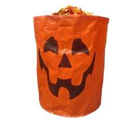 laxreheye Sac à Feuilles, Sacs Réutilisables pour Feuilles de Halloween, Conteneur Pliant 272L Déchets Jardin Débris Décoration Extérieur Automne