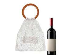 laxreheye Sac Tressé - Fourre-tout Avec Poignée Brillant | Sac À Bandoulière Tressé, Pour Famille Amis Femmes Petite Amie Voyage Maison Intérieur Extérieur Utilisation Quotidienne, Blanc, Fare