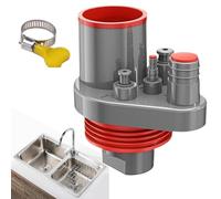 laxreheye Sink Drain Pipe Kit de montage pour installations sanitaires - Adaptateur de canal pour fosse septique, cave commerciale, siphon de sol