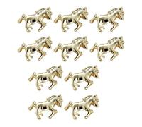 laxreheye Strass Pour Ongles - 10 Pièces Décorations Métalliques 3D Forme Cheval Accessoires Beauté,Décoration Ongles Design Charms | pour Filles Adolescents Pratique Salon Maison Fête Vacances