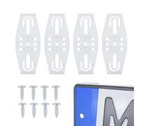 laxreheye Support de d'immatriculation pour Voiture | Installation Facile Adaptation sûre - Support de d'immatriculation Transparent pour Voitures | pour berline Camion RV Trajet Urbain
