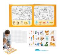 laxreheye Tapis d'eau à peindre et à colorier réutilisable et interactif - Tapis de peinture Doodle et dessin pour enfants, pour crèche, maison, jardin d'enfants préscolaires filles et garçons