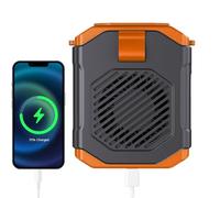 laxreheye Ventilateur de Ceinture Clip,Ventilateur Nomade Rafraîchissant - Gadget Extérieur avec Lampe Torche pour Chantier Randonnée Camping Plage Voyage