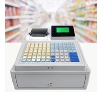 LAxto Caisse enregistreuse Commerciale, Caisse enregistreuse électronique pour Les Petites Entreprises, Plateau de Caisse Amovible et imprimante Thermique