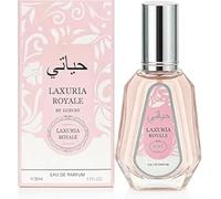 Laxuria Royale Eau de Parfum, Flacon en Verre Rose, 50ml, Parfum Élégant pour Femme