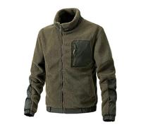 Lay U Home Blouson Polaire col Montant Homme Automne/Hiver Cardigan Outdoor décontracté