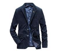 Lay U Home Blouson Velours côtelé Costume Homme Grande Taille Ample décontracté