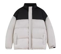 Lay U Home Doudoune Homme Hiver col Montant Bicolore épaisse Chaude et Mode