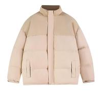 Lay U Home Doudoune Homme Hiver col Montant Bicolore épaisse Chaude et Mode