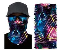 Lay U Home Foulard Imprimé Motif, Couvre-Visage Cyclisme Extérieur Protection Solaire Coupe-Vent, Sportif Cache-Col sans Couture, Pêche Extérieure, Course, Écharpe, Capuche, Cagoule