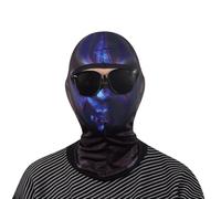 Lay U Home Foulard Triangle à Boucle d'oreille avec Trou pour Pouce, Manches Longues Protection Solaire, Doublure Casque Cyclisme, Casquette, Pêche Extérieure, Course, Foulard, Capuche, Cagoule