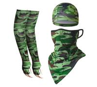 Lay U Home Foulard Triangle à Boucle d'oreille avec Trou pour Pouce, Manches Longues Protection Solaire, Casquette Doublure Casque Cyclisme, Pêche Extérieure, Course, Foulard, Capuche, Cagoule