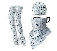 Lay U Home Foulard Triangle à Boucle d'oreille avec Trou pour Pouce, Manches Longues Protection Solaire, Casquette Doublure Casque Cyclisme, Pêche Extérieure, Course, Foulard, Capuche, Cagoule