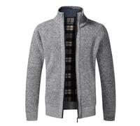 Lay U HOME L'Automne De l'hiver Au Chaud Cardigan Hommes Pulls Full Zip Vestes Slim Fit Pull Tricoté Manteau