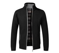 Lay U HOME L'Automne De l'hiver Au Chaud Cardigan Hommes Pulls Full Zip Vestes Slim Fit Pull Tricoté Manteau