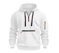 Lay U Home Sweat à Capuche zippé pour Hommes avec Multiples Poches à Fermeture,Veste décontractée Sportive,Printemps Automne,Hoodie Fonctionnel,idéal pour Les de Plein air et Le Casual.