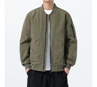 Lay U Home Veste Bomber décontractée pour Hommes Printemps-Automne,aviateur Ample et Workwear,Design Sportif et Fonctionnel,matière Respirante,pour Les Quotidiennes.