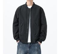 Lay U Home Veste Bomber décontractée pour Hommes Printemps-Automne,aviateur Ample et Workwear,Design Sportif et Fonctionnel,matière Respirante,pour Les Quotidiennes.