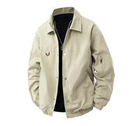 Lay U Home Veste décontractée à col Revers pour Jeunes Hommes Automne,élégant et Ample,pour Les Outdoor,Design Fashion et Polyvalent,Confortable.