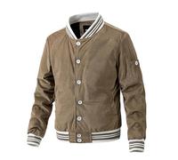 Lay U Home Veste Velours côtelé Homme Automne/Hiver Manches Longues décontractée