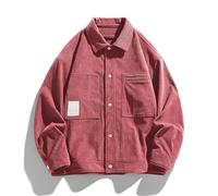 Lay U Home Veste Velours côtelé Homme Printemps/Automne Workwear rétro