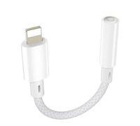 layajia Adaptateur Lightning vers Prise Casque 3,5 mm, Adaptateur Auxiliaire pour Casque iPhone [Certifié MFi] Convertisseur Audio Compatible avec iPhone 14/13/12/11 XR XS X 8 7 SE, iPad Pro/Mini