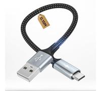 layajia Câble Micro USB, Câble de Charge Android USB A vers Micro USB Charge Rapide Compatible avec Galaxy S7/S6/S5, A10, Huawei Y9, Y7, Y6, Moto E6, Xperia Z5, Z3, Kindle Fire - 0,15M