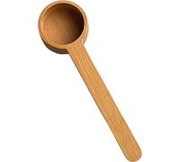 Layba Set de cuillères à café en bois, cuillères à mesurer le café, En bois de hêtre 25ml / 24g de contenance. Cuillère doseuse à café, Portionneur d'herbes et de grains de café