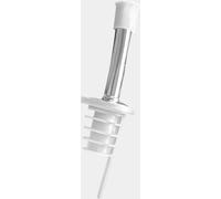 Layba Verseur de bouteille en acier inoxydable Verseur d'eau-de-vie et d'huile avec joint en caoutchouc blanc 2cm, sans gouttes pour les spiritueux, l'huile, le vinaigre, le vin x1