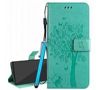 Laybomo Etui pour Xiaomi Mi 10T Lite 5G, Housse Portefeuille Pochette Etui Cuir pour Xiaomi Mi 10T Lite, avec Fente pour Carte Flip Cover Silicone Coque pour Xiaomi Mi 10T Lite (Vert)