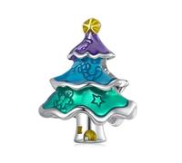 LAYCHEN Argent sterling 925 Collection de Noël Père Noël Charm Perles Pomme pour Bracelet Femme & Bracelet Bricolage Cadeau de Noël, Siehe Bild